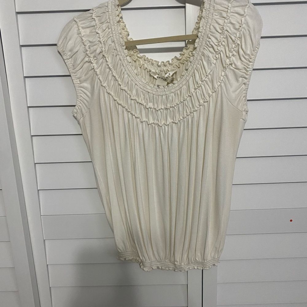Elegant Cream Women's Top